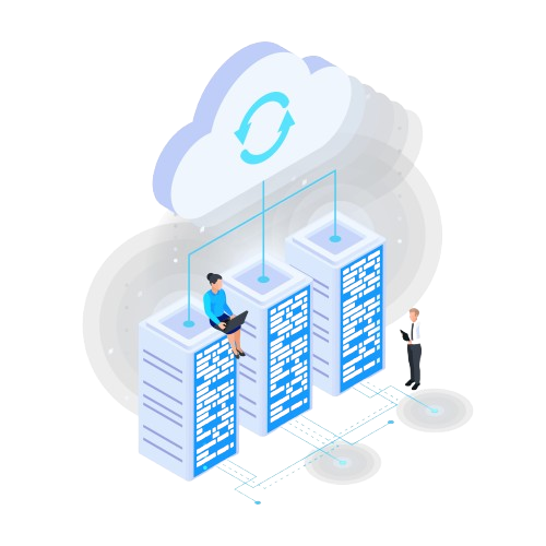 Shared Hosting Illustration